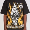 Lost Hills T-Shirt - Flames - Black - LH006