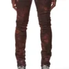 Purple-Brand Jeans - Rusted Multi Color White - P001