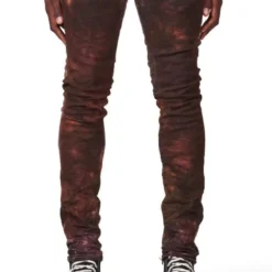 Purple-Brand Jeans - Rusted Multi Color White - P001