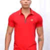 Rising Revolt T-Shirt - Blerioz Polo - Red - RRP2004