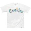 Cookies T-Shirt - Montauk Logo - White With Slate Blue - 1558T6149