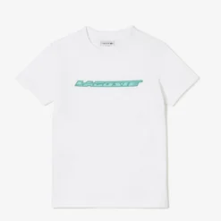 Lacoste Kids T-Shirt - Line Logo - White - TJ5302 51 001