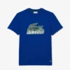 Lacoste T-Shirt - Ombré Striped Logo - Blue-JQ0 - TH5070 51 JQ0