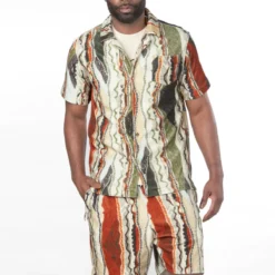 Coogi Short Set - Taos - Multi Neutral - CG-KT-018