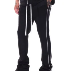 Rebel Minds Track Pants - Stacked Fit - Black - 100-470