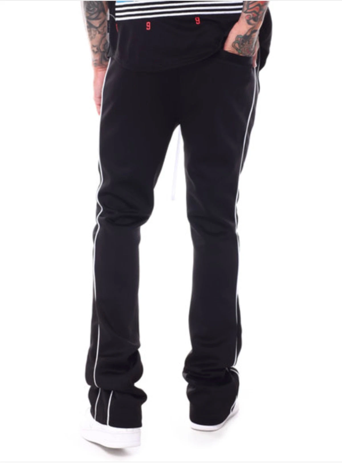 Rebel Minds Track Pants - Stacked Fit - Black - 100-470 2 Rebel Minds Track Pants - Stacked Fit - Black - 100-470 - Image 2
