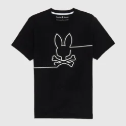Psycho Bunny T-Shirt - Chester - Black - B6U301Z1PC
