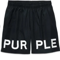 Purple-Brand Swim Trunks - All Around Short - Black - P504-PBBW323