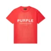 Purple-Brand T-Shirt - Inside Out Enzyme Flame - Red - P101-TJRF323