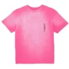 Purple-Brand T-Shirt - Textured Jersey- Neon Pink Wordmark - P104- JNPT423