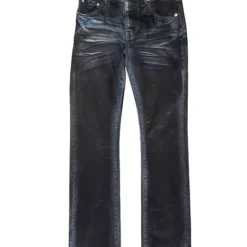 Purple-Brand Jeans - Dirty Coated Flare- Black - P004- DCDB423