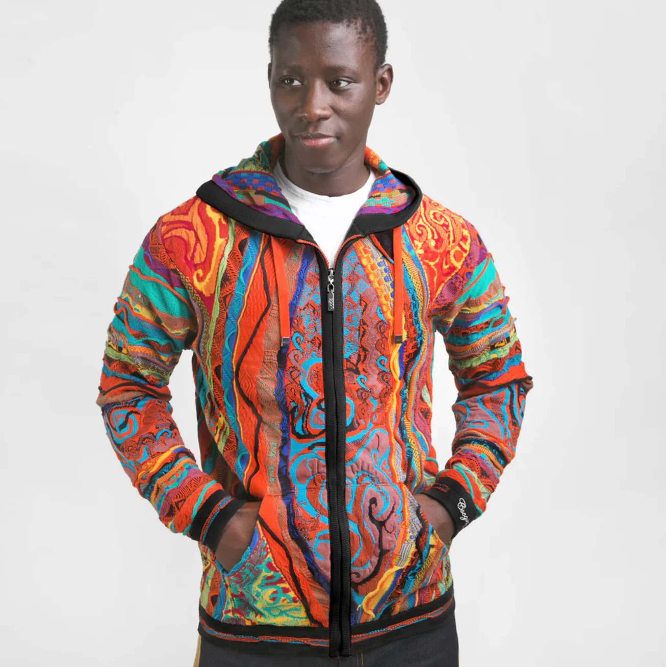 Coogi Hoodie - Sunset Classic Zip-Up - Multi - C73001 1 Coogi Hoodie - Sunset Classic Zip-Up - Multi - C73001