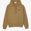 Lacoste Hoodie - Loose Fit Organic Cotton - Brown - SH6404 51 SIX