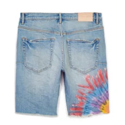 Purple-Brand Shorts - Multicolour Tie Dye Indigo - P020 -Outfixel Sales Untitled 37