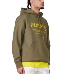 Purple-Brand Hoodie - French Terry Military Stencil Logo - P410 -Outfixel Sales Untitled 67