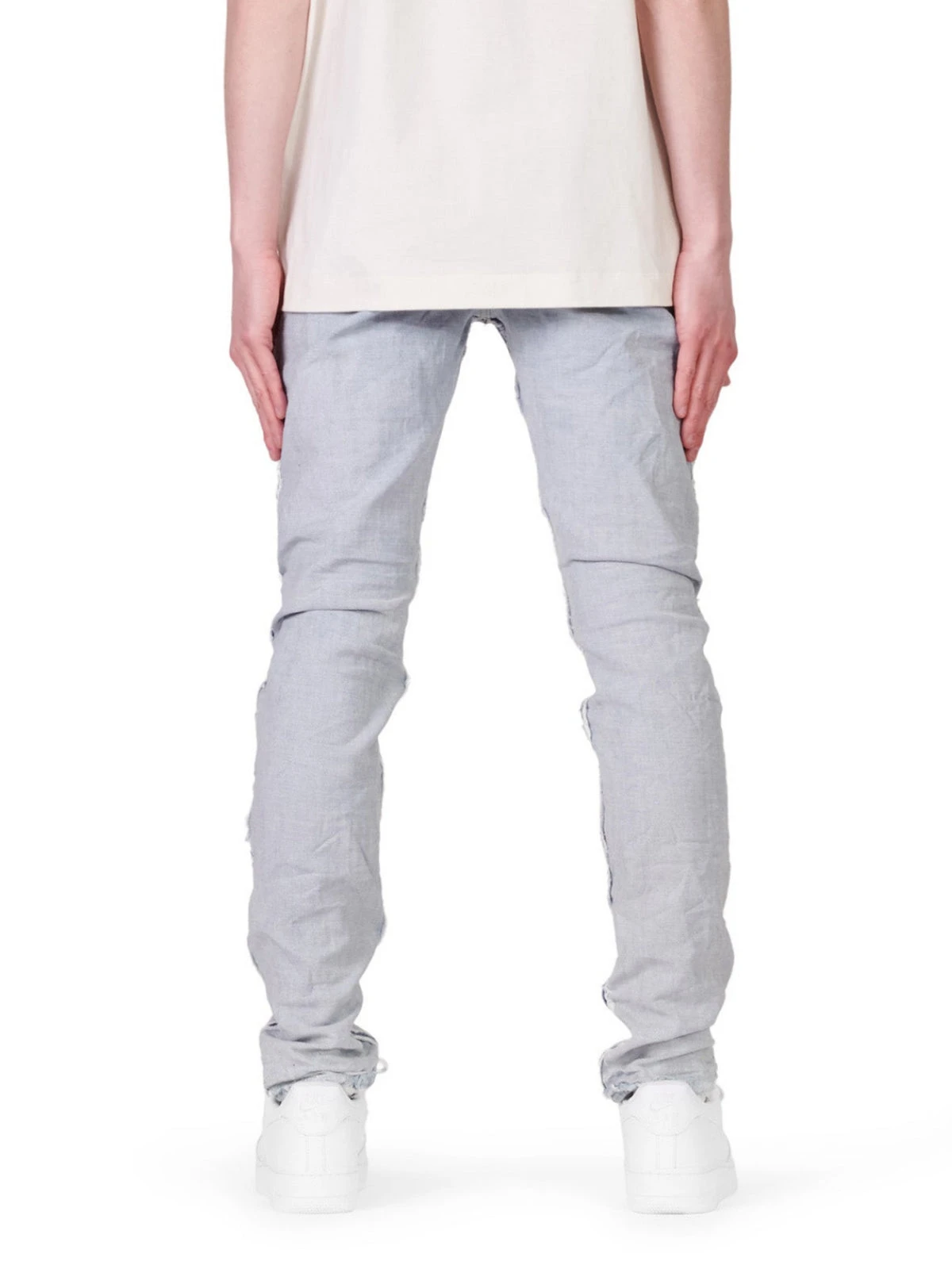 Purple-Brand Jeans - Inside Out Light Indigo Fray - P001 2 Purple-Brand Jeans - Inside Out Light Indigo Fray - P001 - Image 2