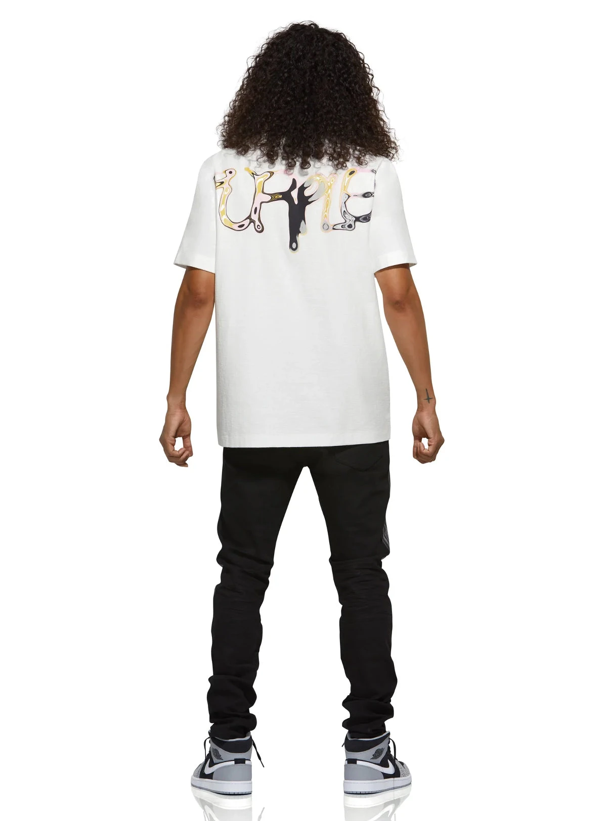 Purple-Brand Jeans - Holographic Fragment Over Black - P001-HFOB - Image 3