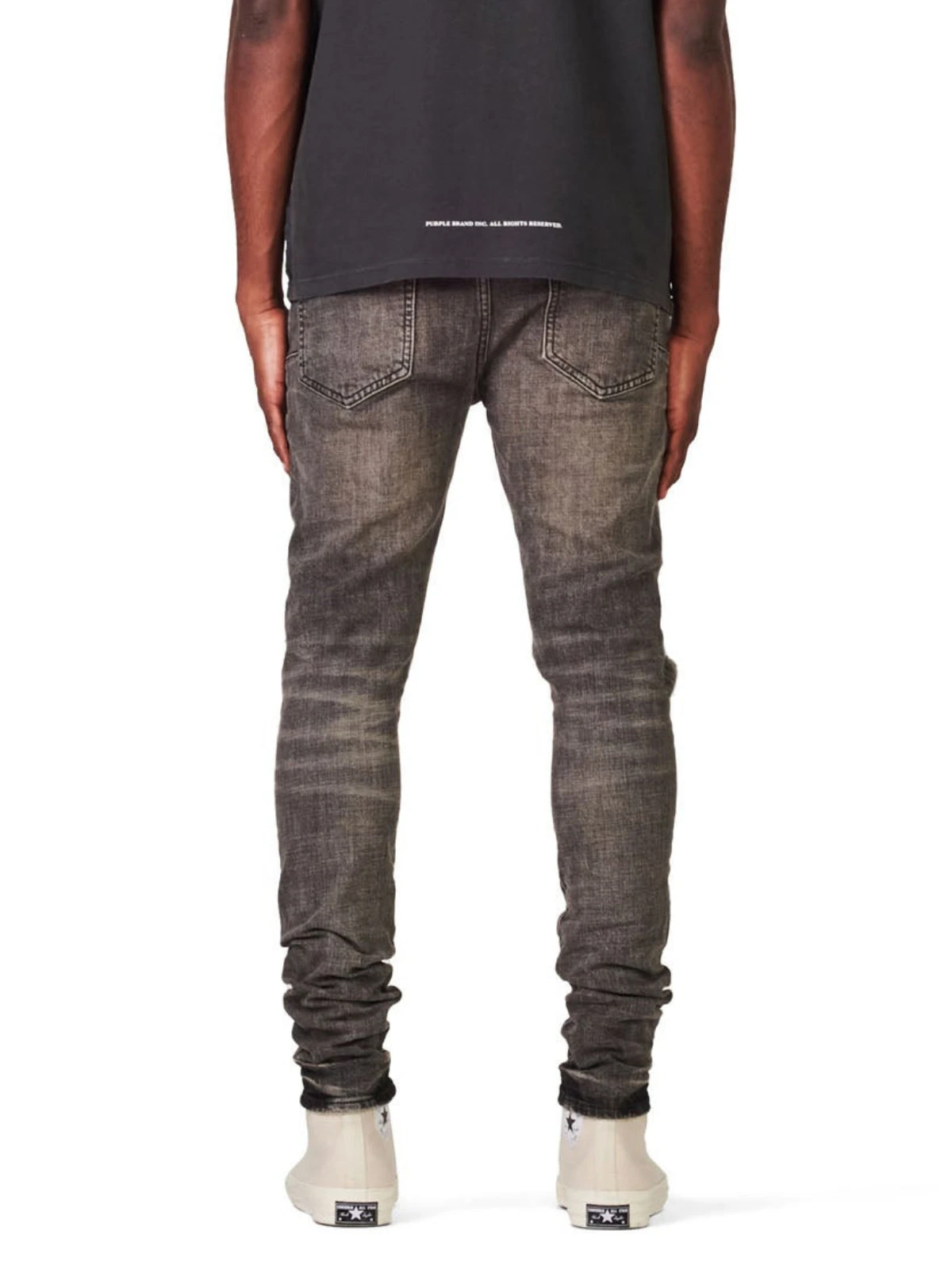 Purple-Brand Jeans - Grey Dirty Blowout - P002 2 Purple-Brand Jeans - Grey Dirty Blowout - P002 - Image 2