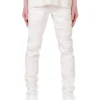 Purple-Brand Jeans - White Four Pocket Destroy W Silicone Outline - P001