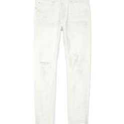 Purple-Brand Jeans - Optic White Heavy Repair - P001