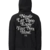 Point Blank Hoodie - Never Let Them Know - Black - 100987-5953