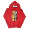 Rawyalty Kids Hoodie - Teddy Robot - Red - RKH-000
