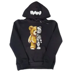 Rawyalty Kids Hoodie - Teddy Robot - Black - RKH-000