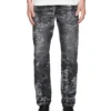Purple-Brand Jeans - Jacquard Slim Straight - P005-JJBL423- Black