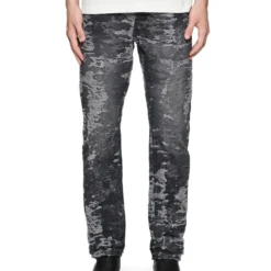 Purple-Brand Jeans - Jacquard Slim Straight - P005-JJBL423- Black