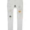 Purple-Brand Jeans - Heavy Repair Plaid - White - P001-WRPP223
