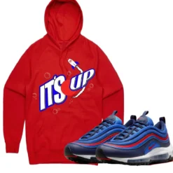 PG Apparel Hoodie - It's Up - Red And Blue