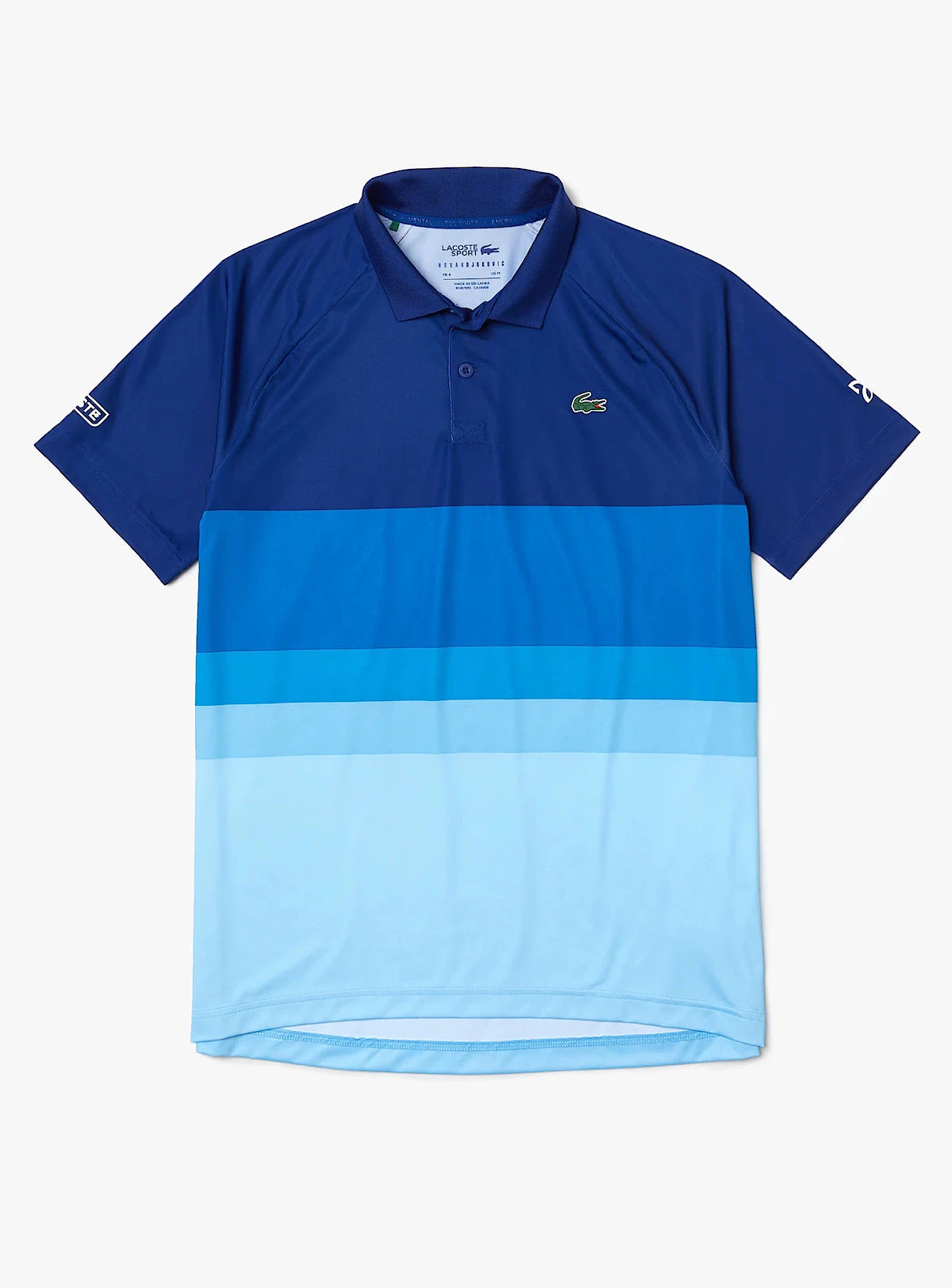 Lacoste Polo Shirt - Color Block - White And Blue - DH6959 1 Lacoste Polo Shirt - Color Block - White And Blue - DH6959
