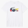 Lacoste T-Shirt - Patchwork Crocodile - White - TH0822