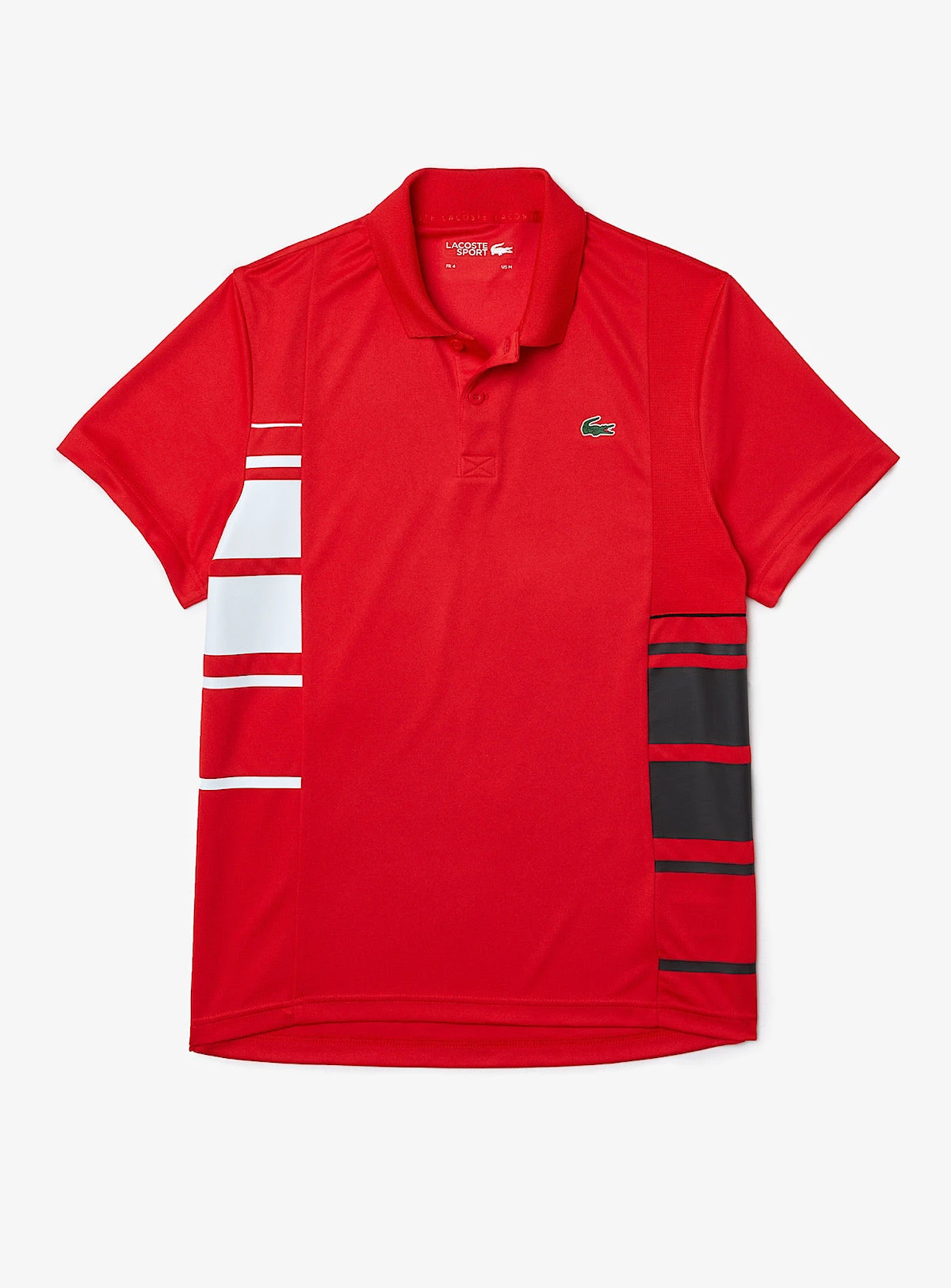 Lacoste T-Shirt - Color-Block Polo - Red And White - DH0866 1 Lacoste T-Shirt - Color-Block Polo - Red And White - DH0866