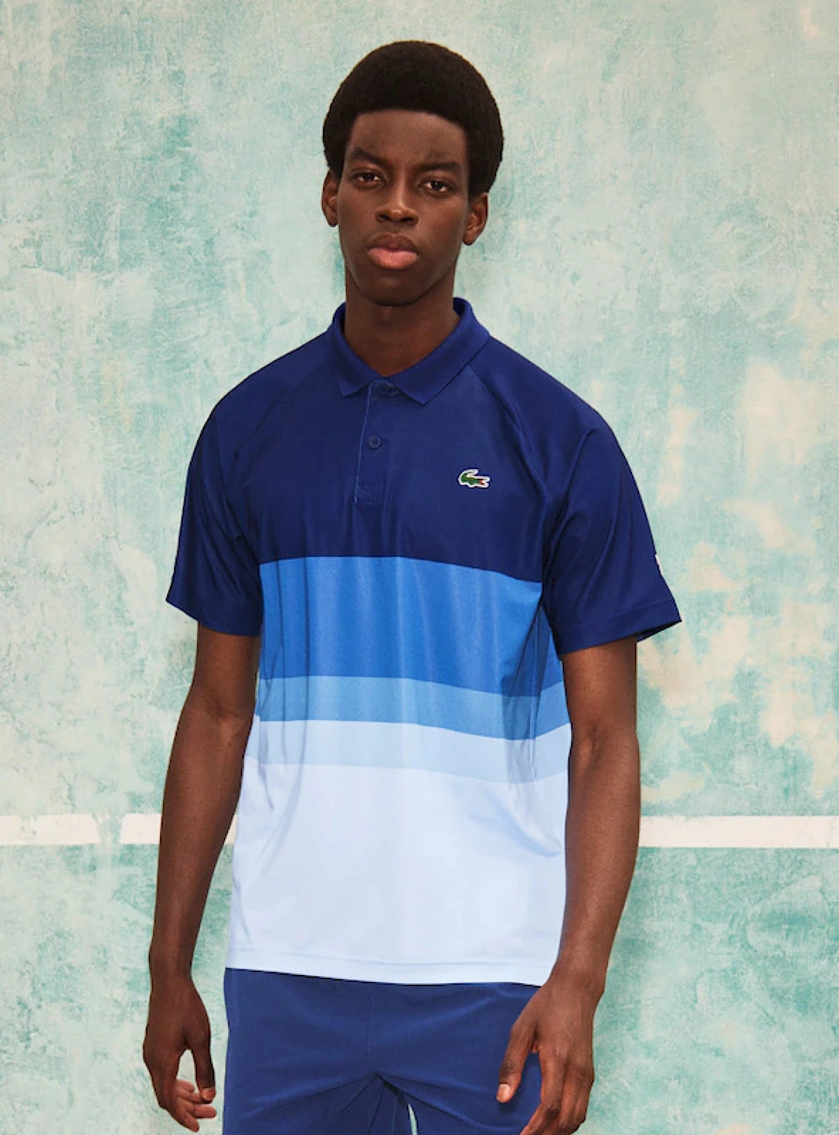 Lacoste Polo Shirt - Color Block - White And Blue - DH6959 2 Lacoste Polo Shirt - Color Block - White And Blue - DH6959 - Image 2