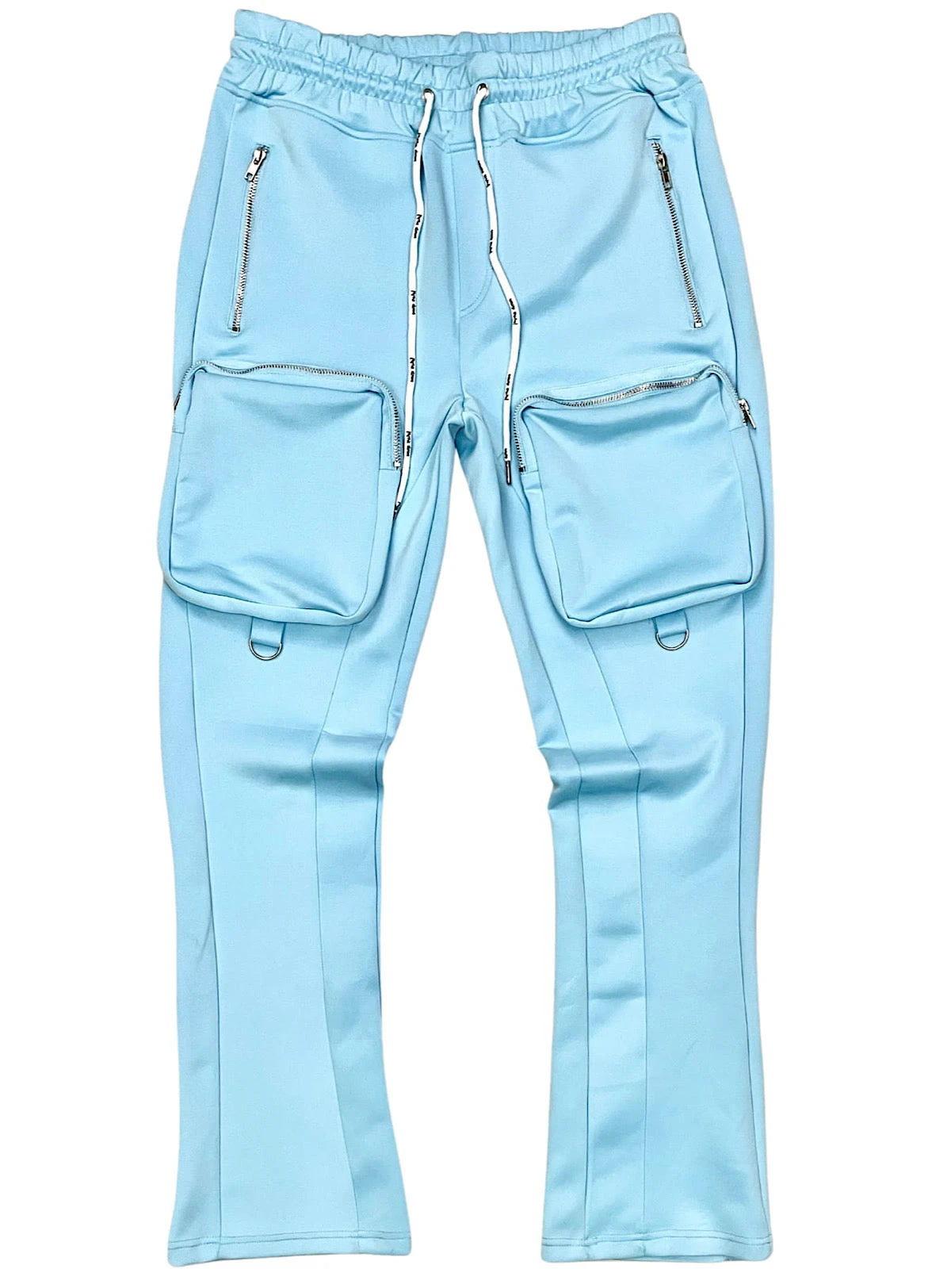 Motive Denim Cargo Stacked Track Pants - Sky Blue - MT100 1 Motive Denim Cargo Stacked Track Pants - Sky Blue - MT100