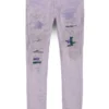 Purple-Brand Jeans - Heavy Repair Plaid - Lavender - P001-LRPP223