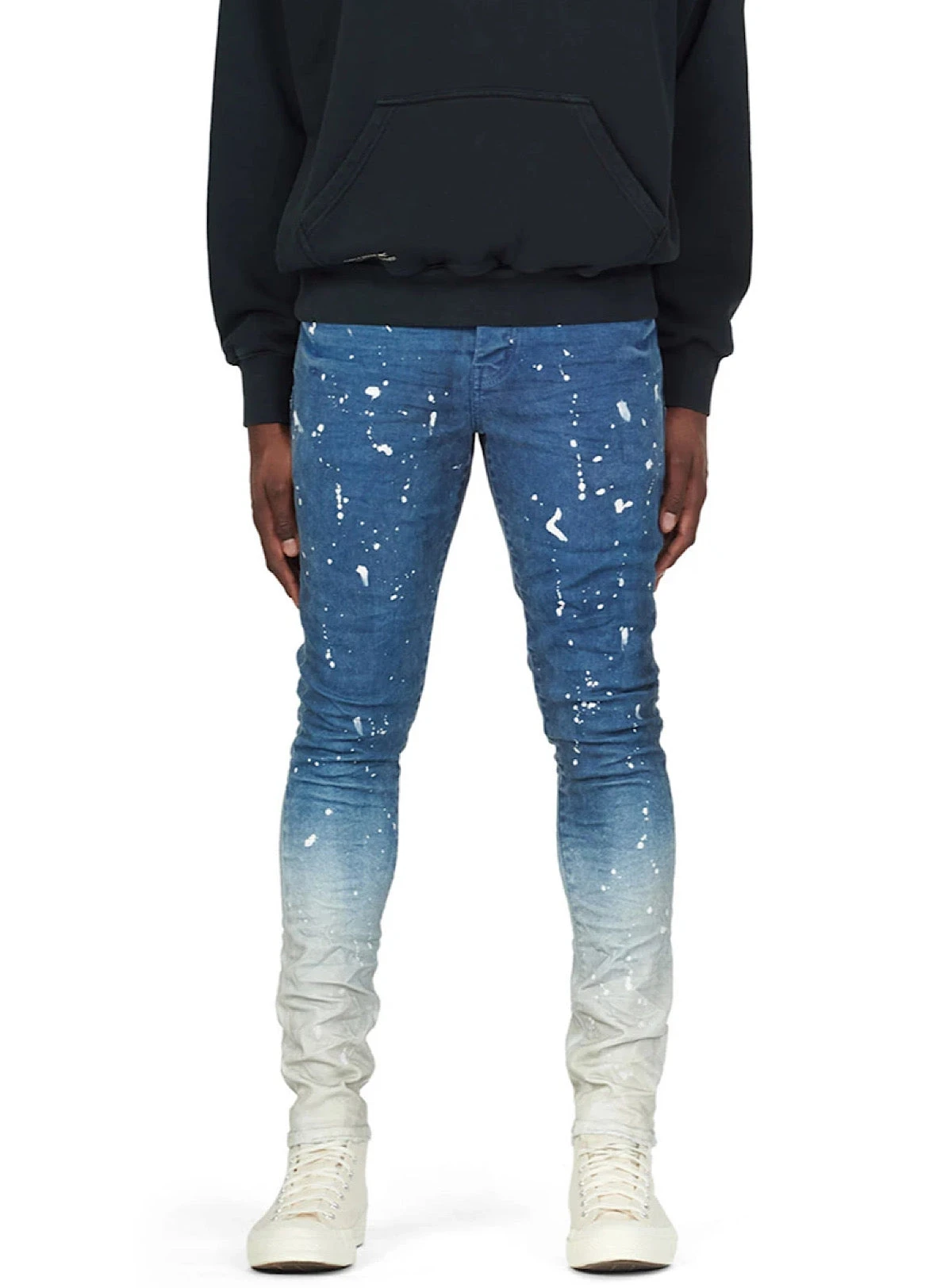 Purple-Brand Jeans - Oversprayed Cobalt - Ivory - P002-OCI 1 Purple-Brand Jeans - Oversprayed Cobalt - Ivory - P002-OCI