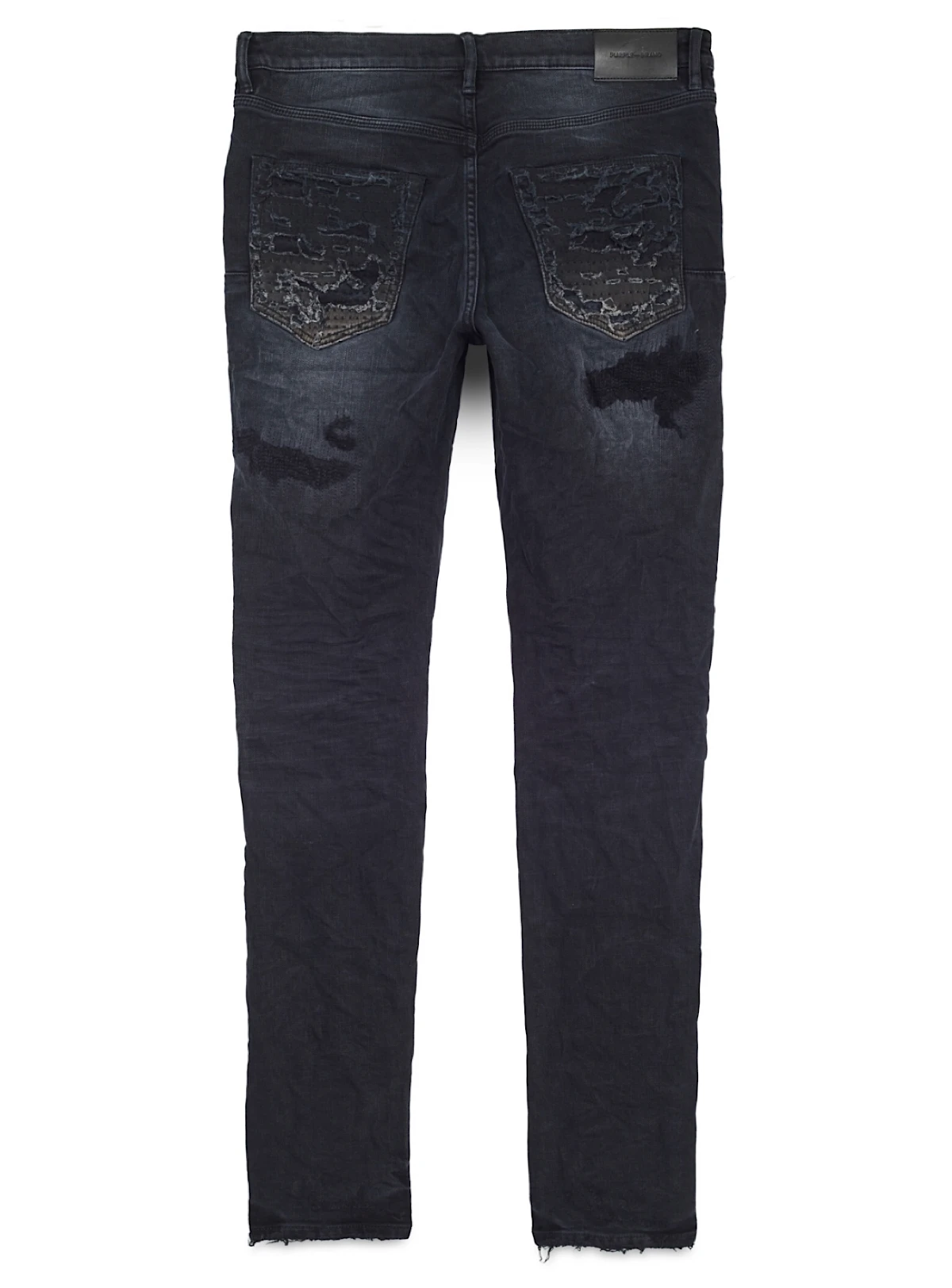 Purple-Brand Jeans - Quilted Destroyed Pocket - Black - P001-BQDP223 2 Purple-Brand Jeans - Quilted Destroyed Pocket - Black - P001-BQDP223 - Image 2