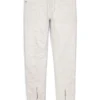 Purple-Brand Jeans - Center Front Hem Zip - White - P002-WHFZ222