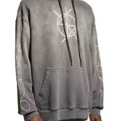 Ksubi Hoodie - Cryptic Biggie - Charcoal - 5000006588