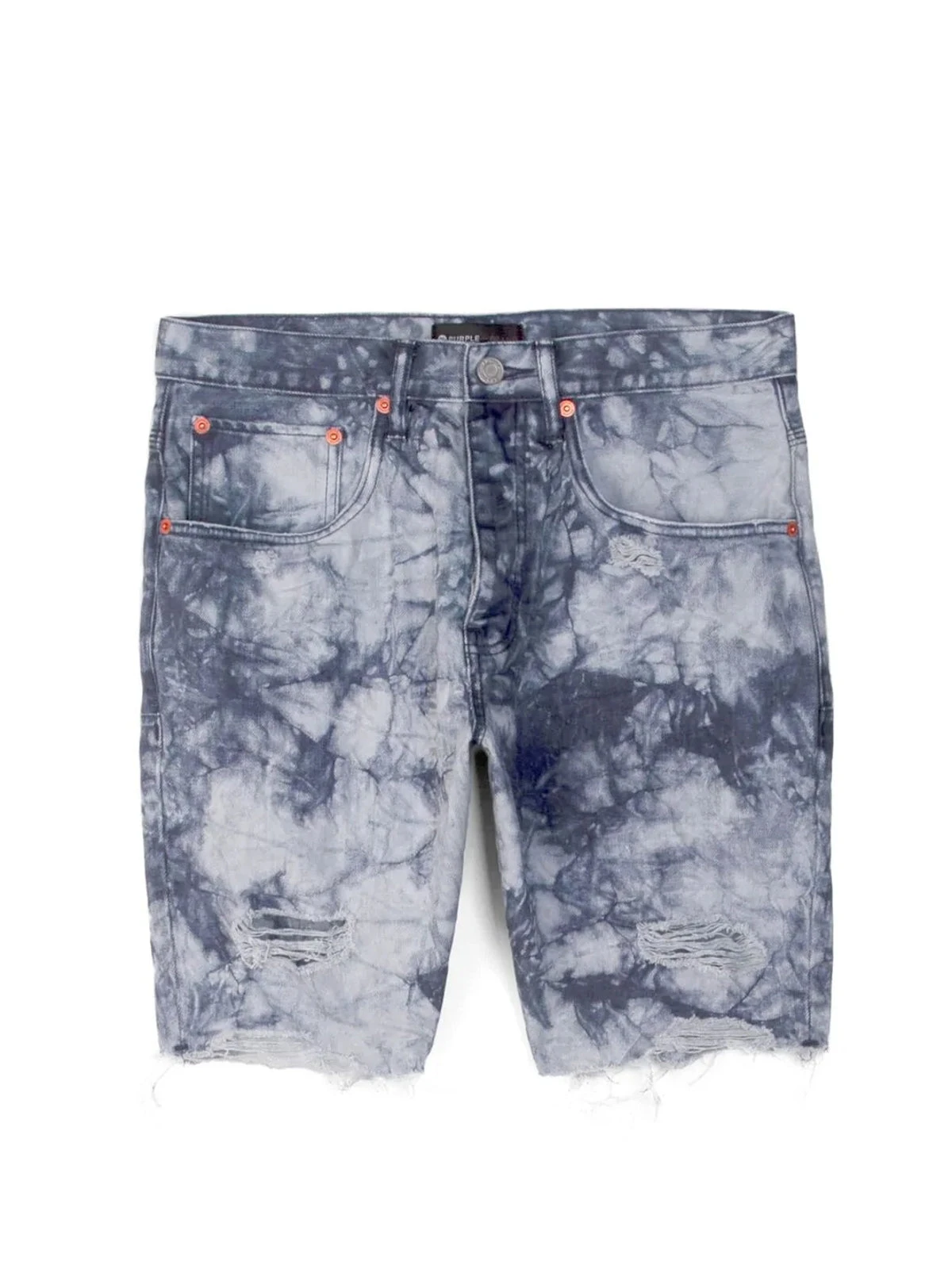 Purple-Brand Shorts - Granite TieDye - P020 1 Purple-Brand Shorts - Granite TieDye - P020