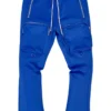 Motive Denim Track Pants - Cargo Stacked - Royal Blue - MT100