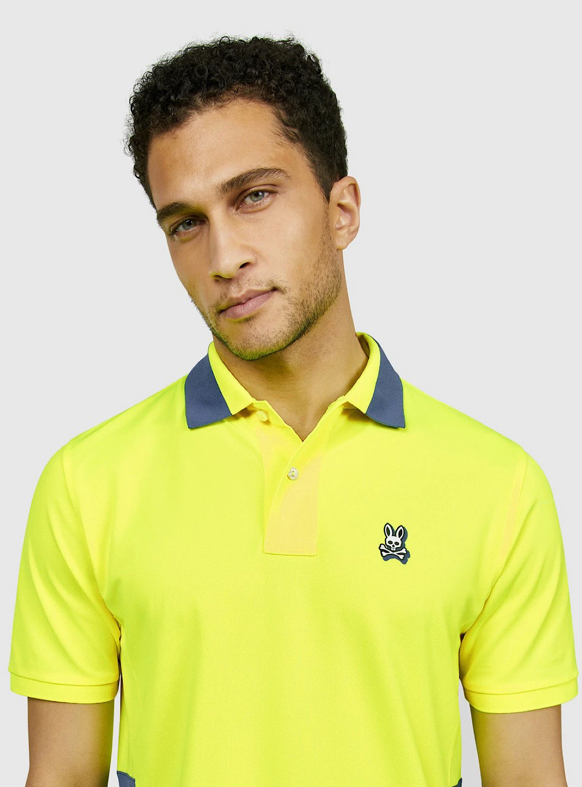 Psycho Bunny Polo - Hackney Sport Polo - Safety Yellow - B6K215N1PB 2 Psycho Bunny Polo - Hackney Sport Polo - Safety Yellow - B6K215N1PB - Image 2