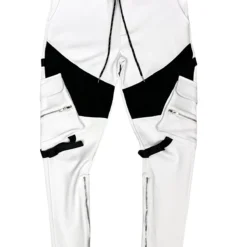 Motive Denim Track Pants - Biker Cargo - White - MT103
