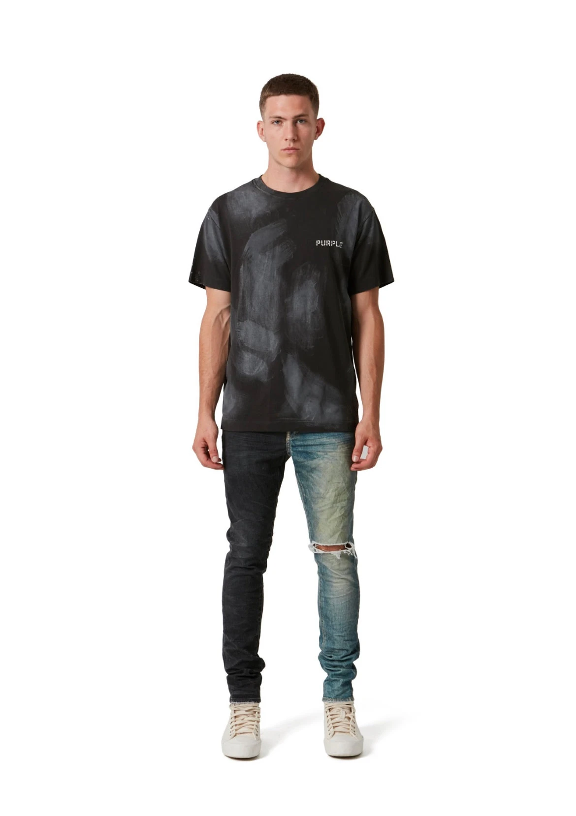 Purple-Brand Jeans - Printed Denim - Black Indigo - P001-BINP222 3 Purple-Brand Jeans - Printed Denim - Black Indigo - P001-BINP222 - Image 3