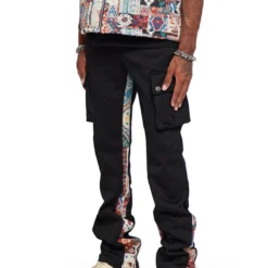 Valabasas Track Pants - Blek Le Rat Stacked - Black Multi - VLBS2246