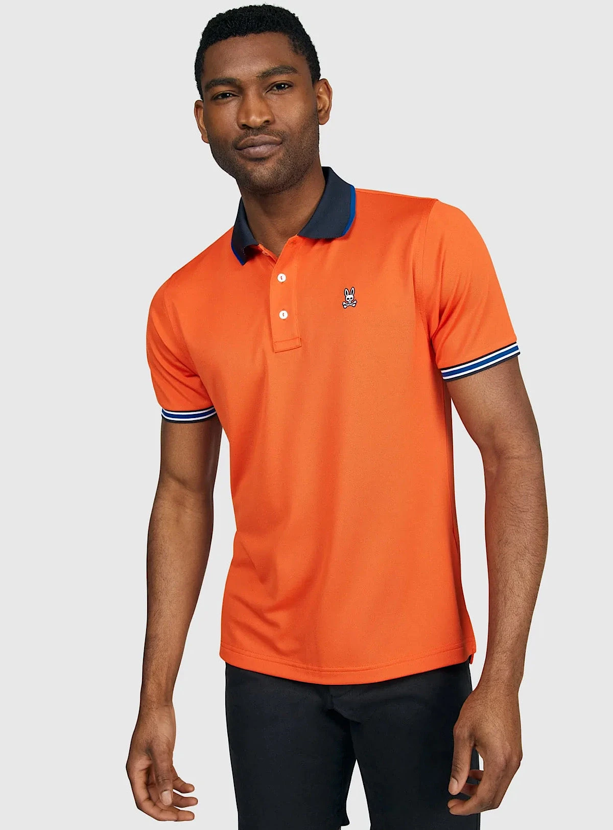 Psycho Bunny - Isaac Sport Polo - Alloy Orange - SP22 - B6K164S1PB 2 Psycho Bunny - Isaac Sport Polo - Alloy Orange - SP22 - B6K164S1PB - Image 2