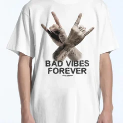 Lifted Anchors T-Shirt - Bad Vibes - White - LAFA21-12