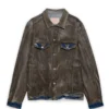 Purple-Brand Jacket - Wash - Olive And Blue - P006